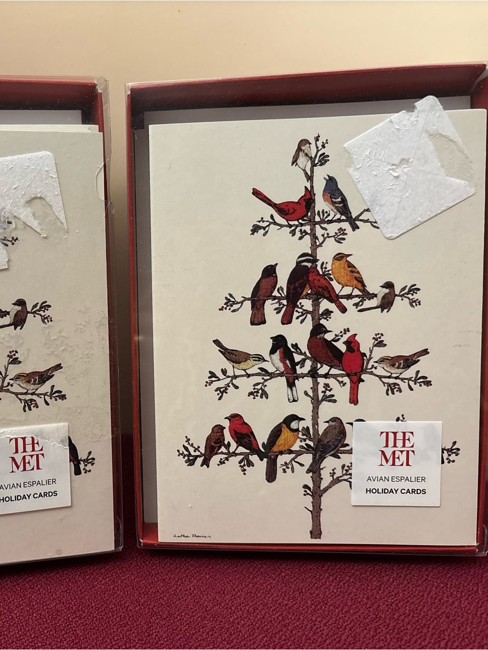 Metropolitan Museum of Art 30 Christmas Cards & Envelopes - Avian Espalier. NIB.